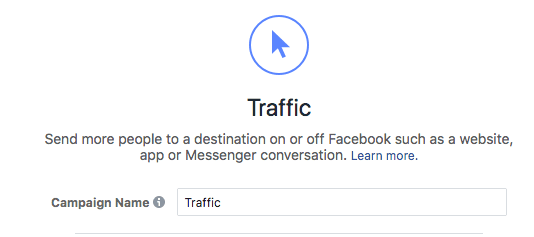 facebook advertising for photographers - traffic ad